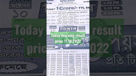 morning result